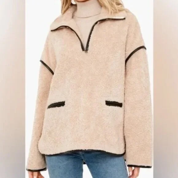 Tuckernuck Rhodes Rhodes Shearling Quarter Zip - XS - Picture 1 of 3